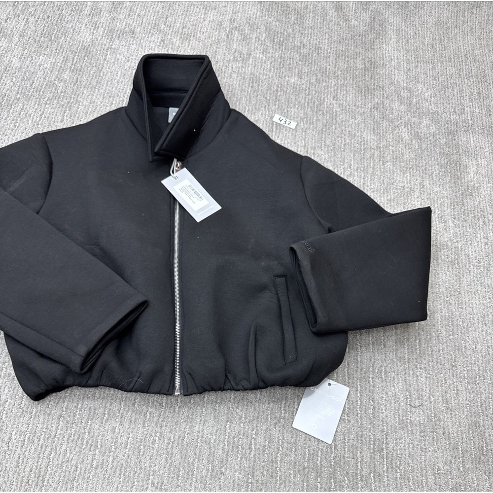 Cernucci Size Medium Black Crop Jacket #432 - Picture 2 of 12